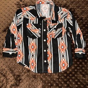 Boys western button down long sleeve